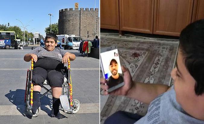 Engelli Şeyhmus'un hayalini Galatasaraylı Selçuk gerçeğe çeviriyor