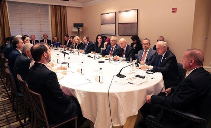 Cumhurbaşkanı Erdoğan ABD’de Yahudi kuruluş temsilcileriyle görüştü