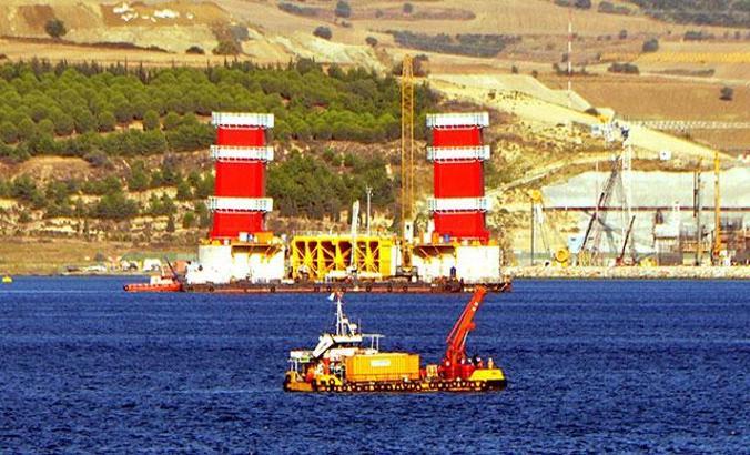 1915 Çanakkale Köprüsü ayakları, üçüncü bloklarla yükseldi