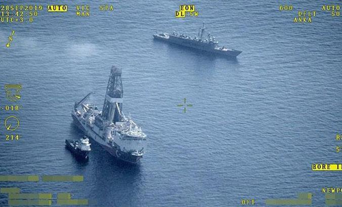 Fatih ve Oruç Reis'e İHA koruması