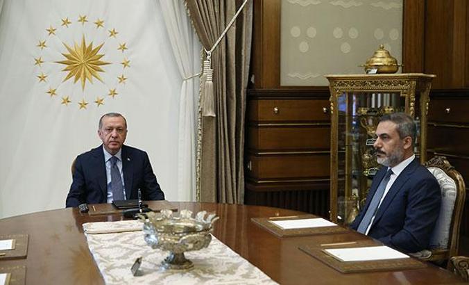 Cumhurbaşkanı Erdoğan, Hakan Fidan ile görüştü