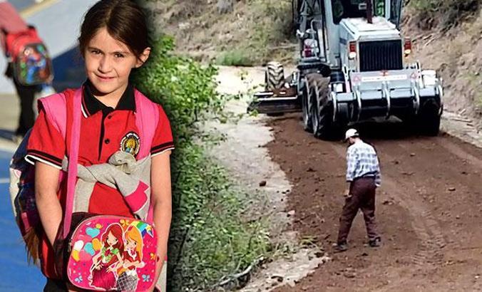 Kızı Gamze okula gidebilsin diye yol yaptıran babaya destek yağdı