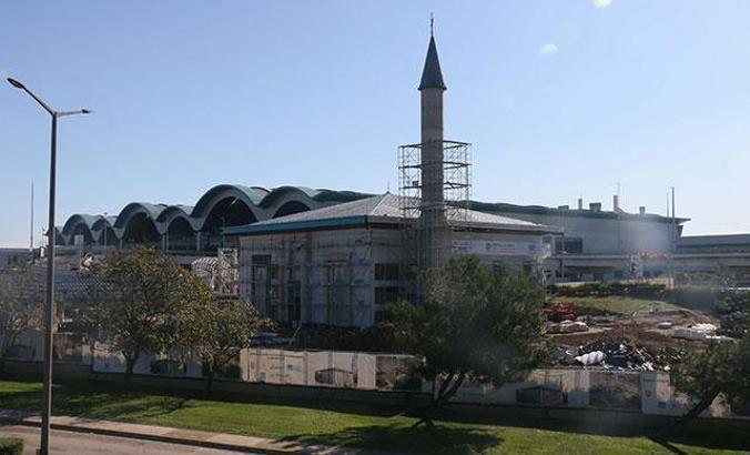 Sabiha Gökçen Havalimanı Camii inşaatında sona doğru