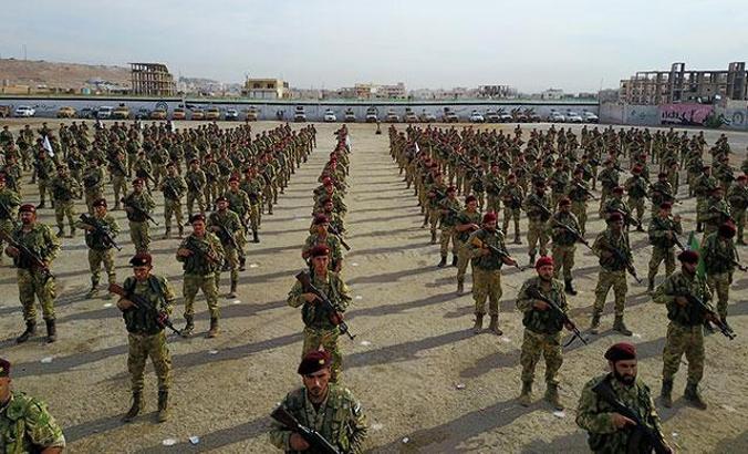 Hamza Tugayı askerleri cephe yolunda
