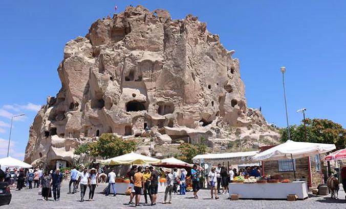 Uçhisar Kalesi'ne 9 ayda 256 bin ziyaretçi