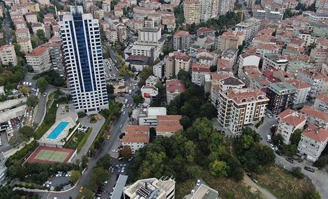 İBB'nin satışa çıkardığı Beşiktaş'taki arazinin havadan fotoğrafları