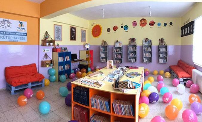 Ayaz ve Nupelda kardeşlerin adını taşıyan kütüphane yenilendi