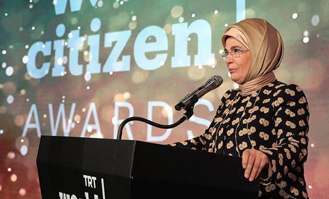 Emine Erdoğan: İnsanlık adına şükranlarımı sunuyorum