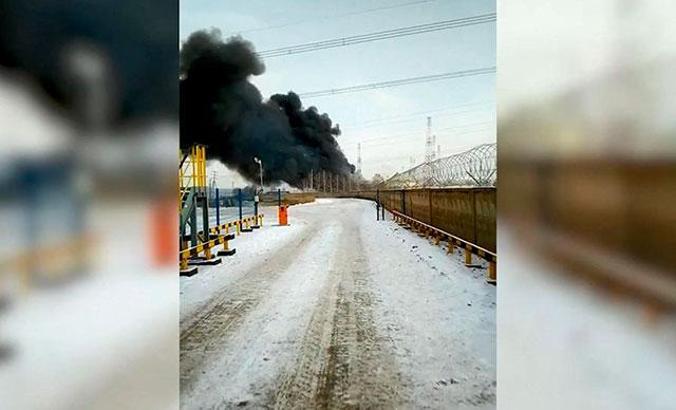 Rusya’da petrol boru hattında yangın: 2 yaralı