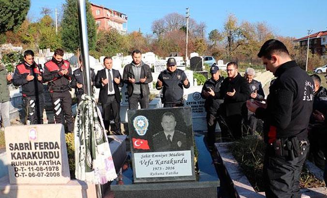 Şehit Emniyet Müdürü Vefa Karakurdu, unutulmadı