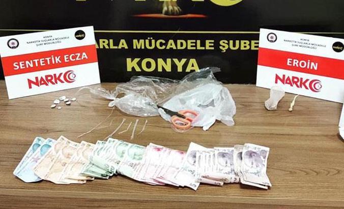Konya'da uyuşturucu ticaretine 10 tutuklama