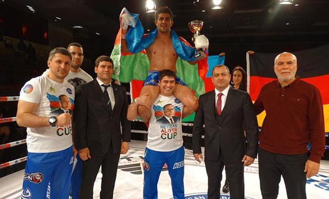 Almanya'da Haydar Aliyev'in anısına kick boks turnuvası yapıldı