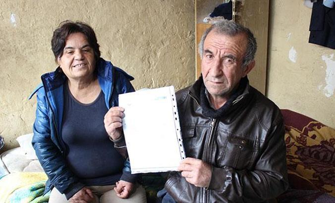 Tek odalı evde yaşayan çift, yardım bekliyor