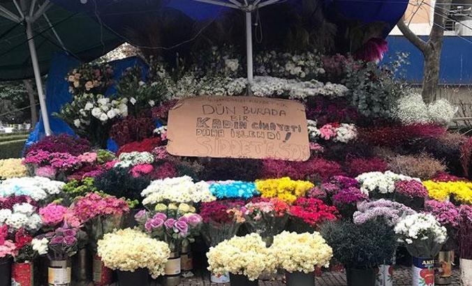 Kocası tarafından öldürülen çiçekçinin tezgahı sahipsiz kaldı