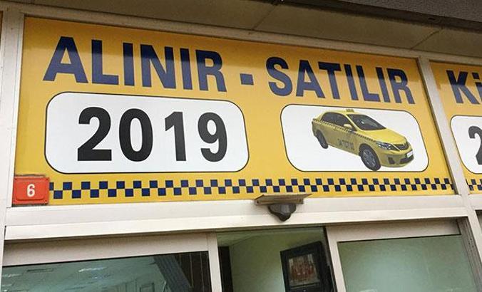 İstanbul'da "taksi plakası" borsası; 2 milyon lirayı geçti