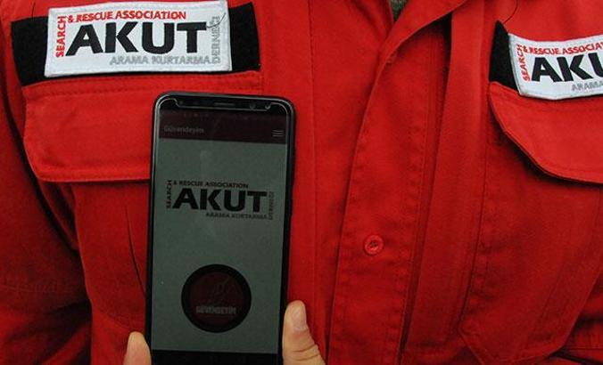 AKUT’un 'Güvendeyim' uygulamasına depremden sonra ilgi