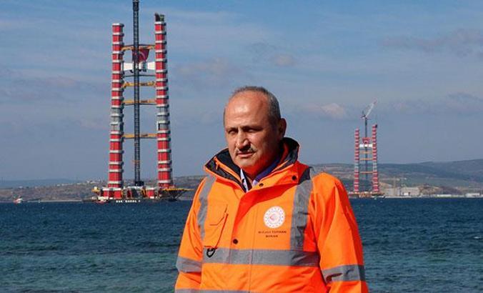 Bakan Turhan: 1915 Çanakkale Köprüsü kuleleri, haziranda tamamlanacak