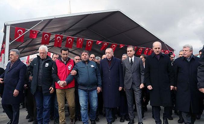 Cumhurbaşkanı Erdoğan Şehit Baysal'ın cenaze törenine katıldı