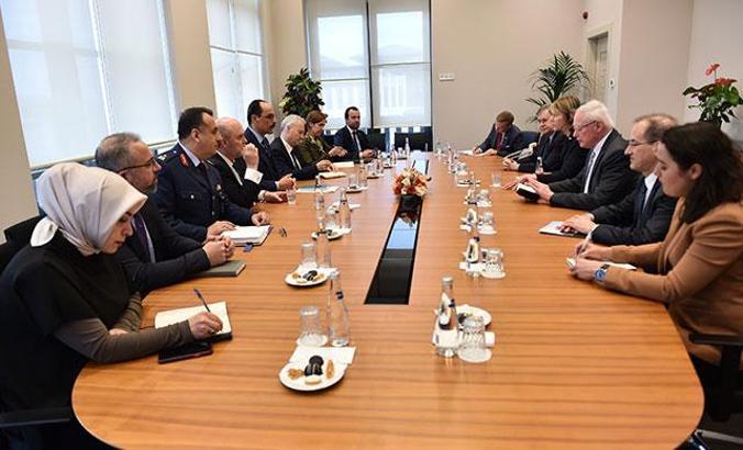 Cumhurbaşkanlığı Sözcüsü Kalın, Craft ve Jeffrey ile görüştü