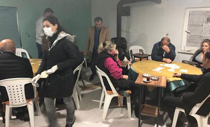 Kapatılan düğün salonunu kumarhaneye çevirdiler