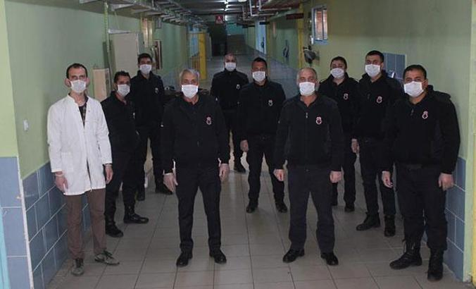 Erzurum'daki ceza infaz kurumlarında, koronavirüs tedbirleri