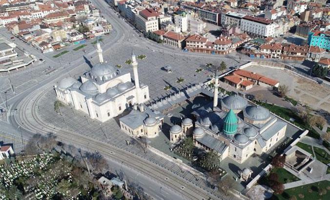 Konya'da sokaklarında sessizlik hakim