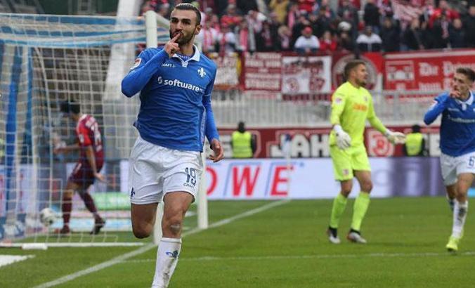 Almanya'da Darmstadt 98 forması giyen golcü futbolcu Serdar Dursun DHA'ya konuştu
