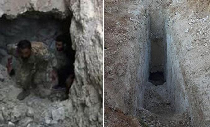 PKK/YPG'ye ait terör tüneli tespit edildi