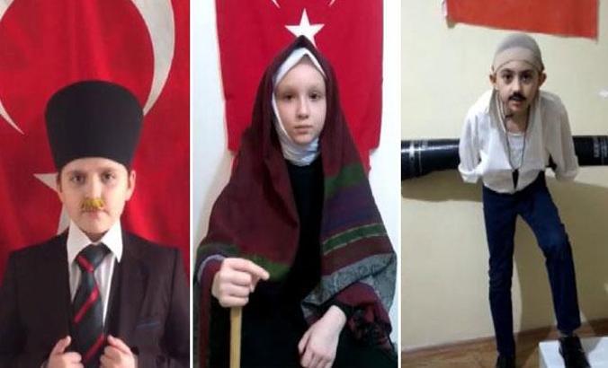 23 Nisan için 'Kurtuluş Savaşı Kahramanları'nı canlandırdılar