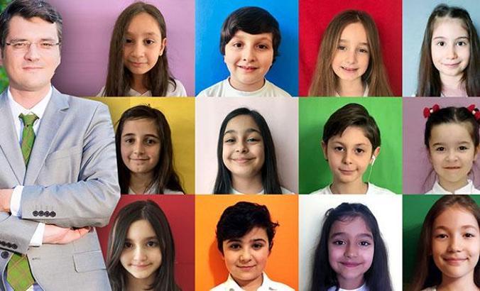 Okyanus Koleji öğrencileri, 23 Nisan'ın 100. yılına özel birlikte şarkı söylediler