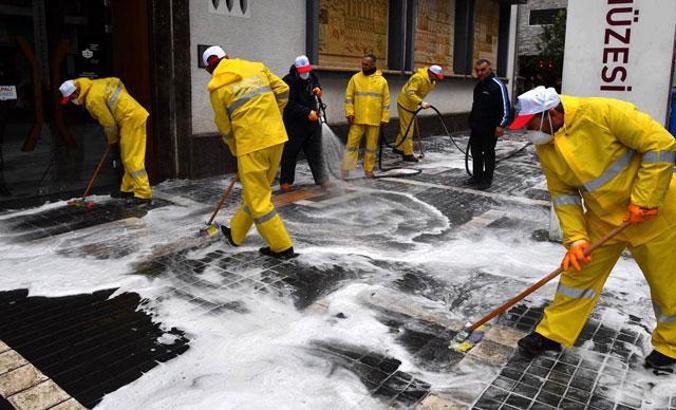 Dezenfeksiyon için kullanılan kimyasallar için uyarı