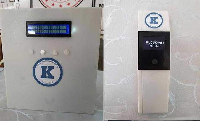 Meslek lisesi öğretmenleri, 'hava dezenfekte cihazı' ve 'temassız termometre' üretti