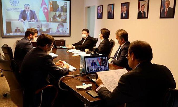 Videokonferans ile 'Türk Konseyi Ulaştırma Bakanları Toplantısı'
