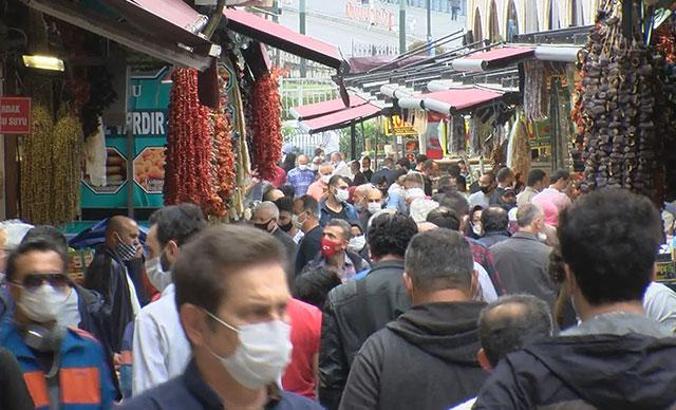 Bayram öncesi alışveriş yoğunluğu