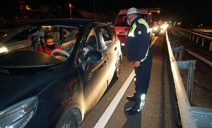 Kısıtlama öncesi İstanbul- Tekirdağ yolunda yoğunluk