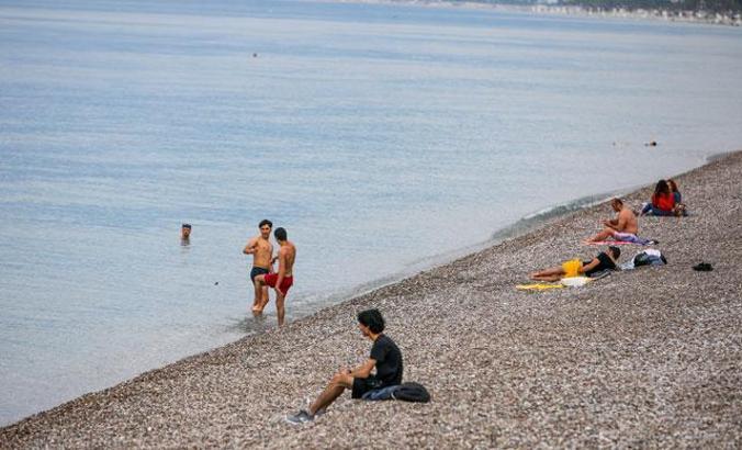 Antalyalının deniz hasreti bitti