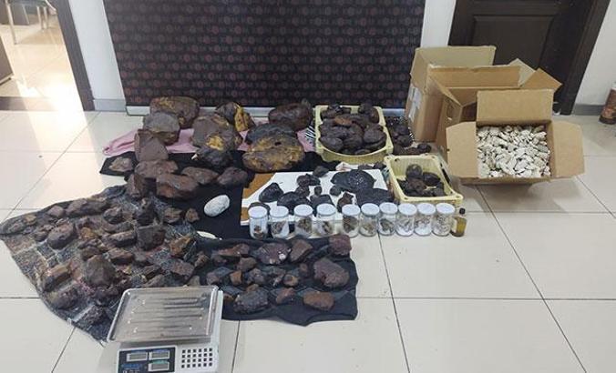 Mersin'de 11 milyon TL değerinde 145 kilo balina kusmuğu ele geçirildi