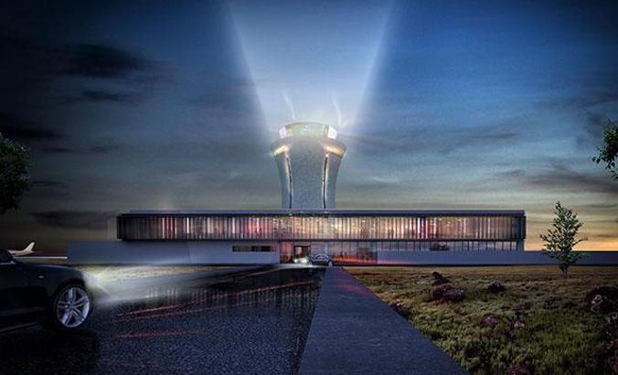 Rize-Artvin Havalimanı'nın yüzde 68'i tamamlandı; kulesi 'çay bardağı' figürü olacak