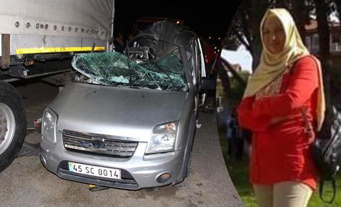 Eşi ve 2 çocuğu ile kazada yaralanan Hatice, yaşama tutunamadı