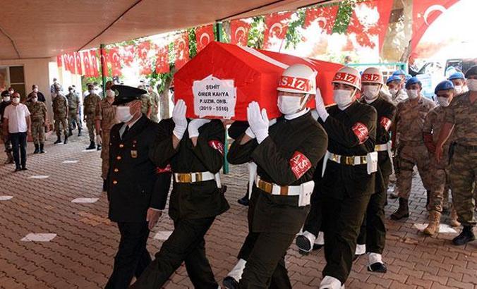 Pençe-Kalkan Harekatı şehidi toprağa verildi