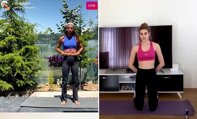 21 Haziran'a özel Hazal Nehir ve Itır Esen’den canlı yayında antrenman