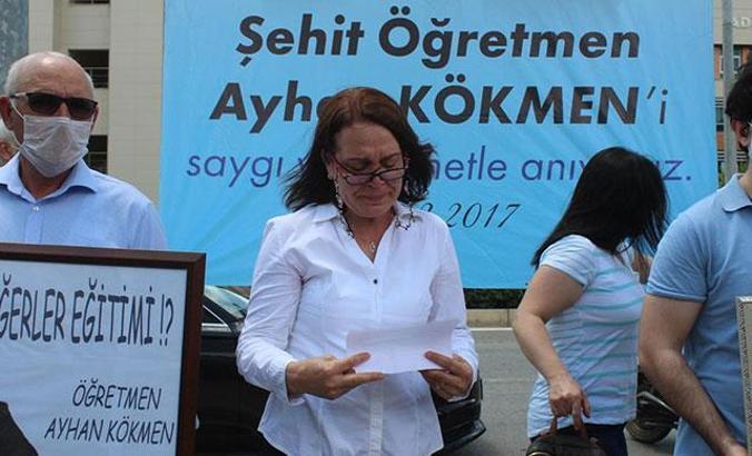 Öldürülen öğretmen eşi için şehitlik istedi