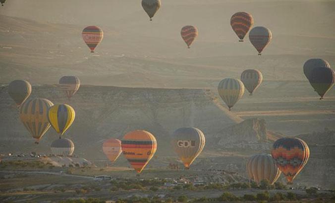 Kapadokya'da sıcak hava balonu turları, 1 Ekim'e ertelendi