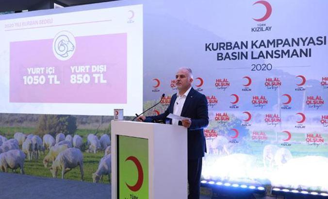 Kızılay vekaleten kurban kesim bedelini açıkladı