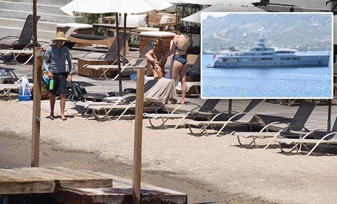 Rus milyarder plaj kapattı, 1 günde 100 bin TL harcadı