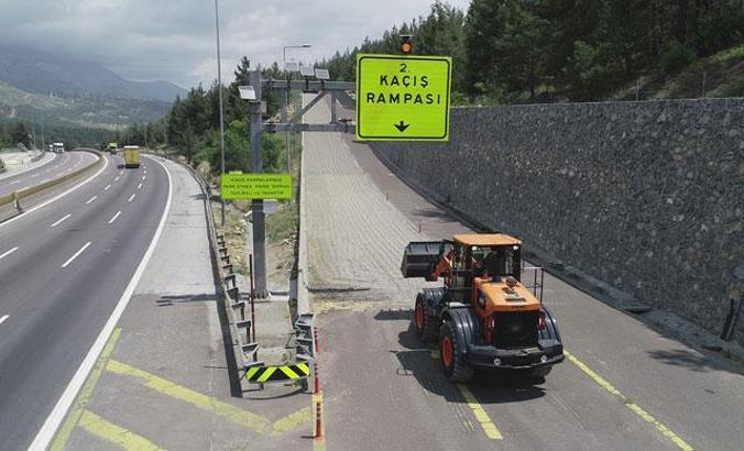 Kaçış rampaları 174 kazayı önledi
