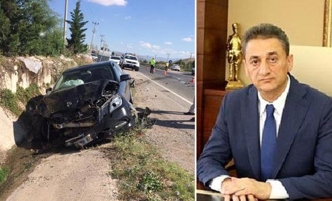 Sinop Valisi Erol Karaömeroğlu kazada yaralandı