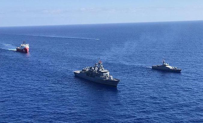 MSB: Kemalreis fırkateyni, Barbaros Hayrettin Paşa araştırma gemimize refakat ediyor