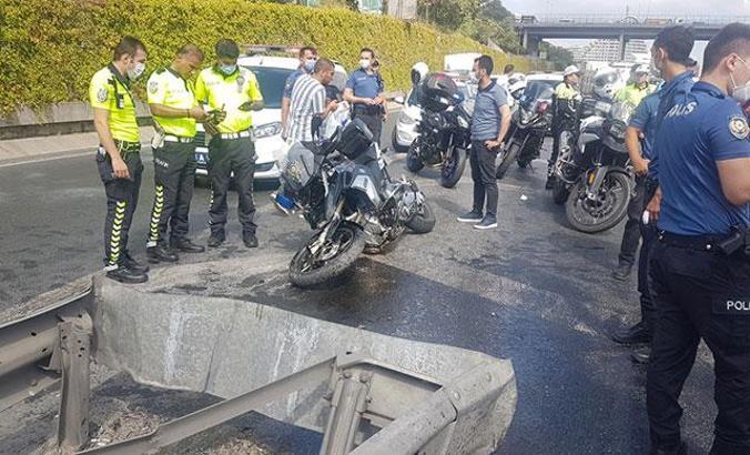 Bağcılar TEM'de kaza yapan yunus polisleri ağır yaralandı