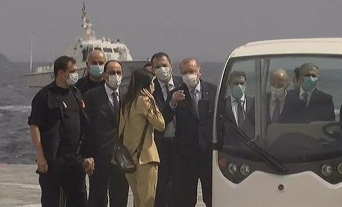 Cumhurbaşkanı Erdoğan Demokrasi ve Özgürlükler Adası'na geldi